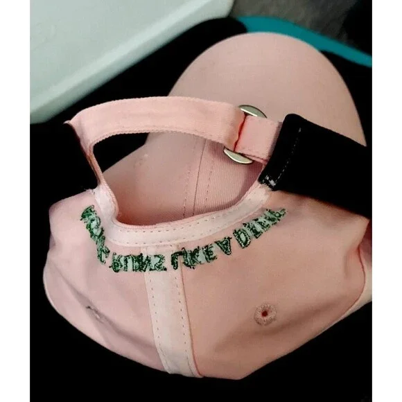 John Deere Pink Ladies Baseball Hat Embroidered Adjustable Pink Hat Cap - Picture 2 of 6